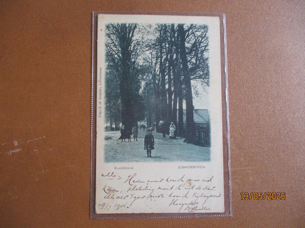 Schoonhoven, Ophalen of Verzenden, Voor 1920, Gelopen, Zuid-Holland