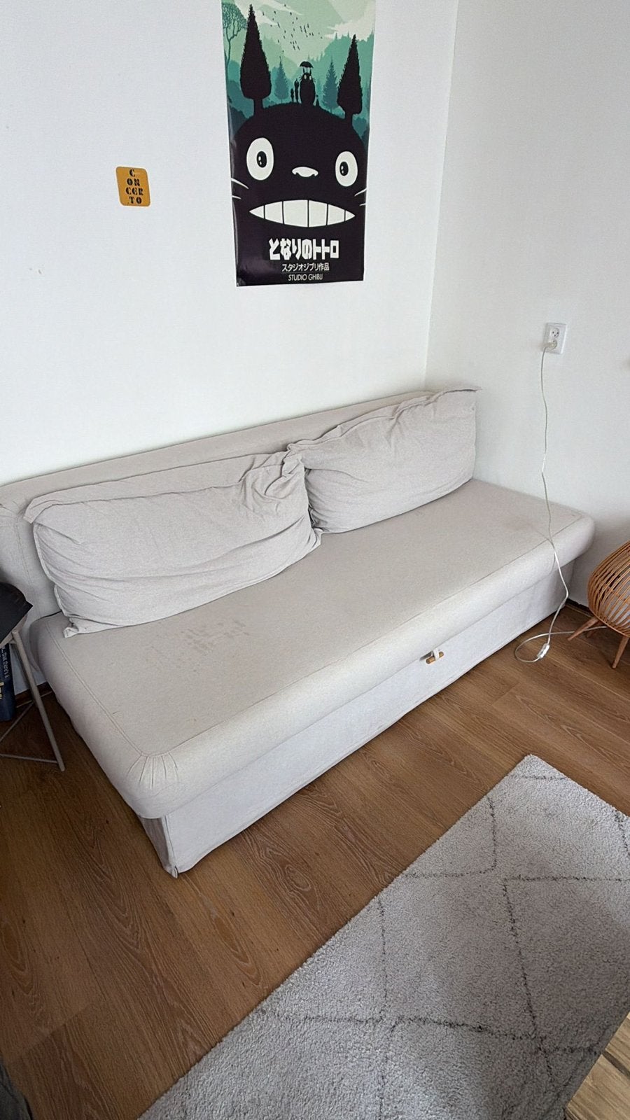 Ikea slaapbank - Moet weg voor 23 juli!, Ophalen, Gebruikt, Tweepersoons, Overige maten