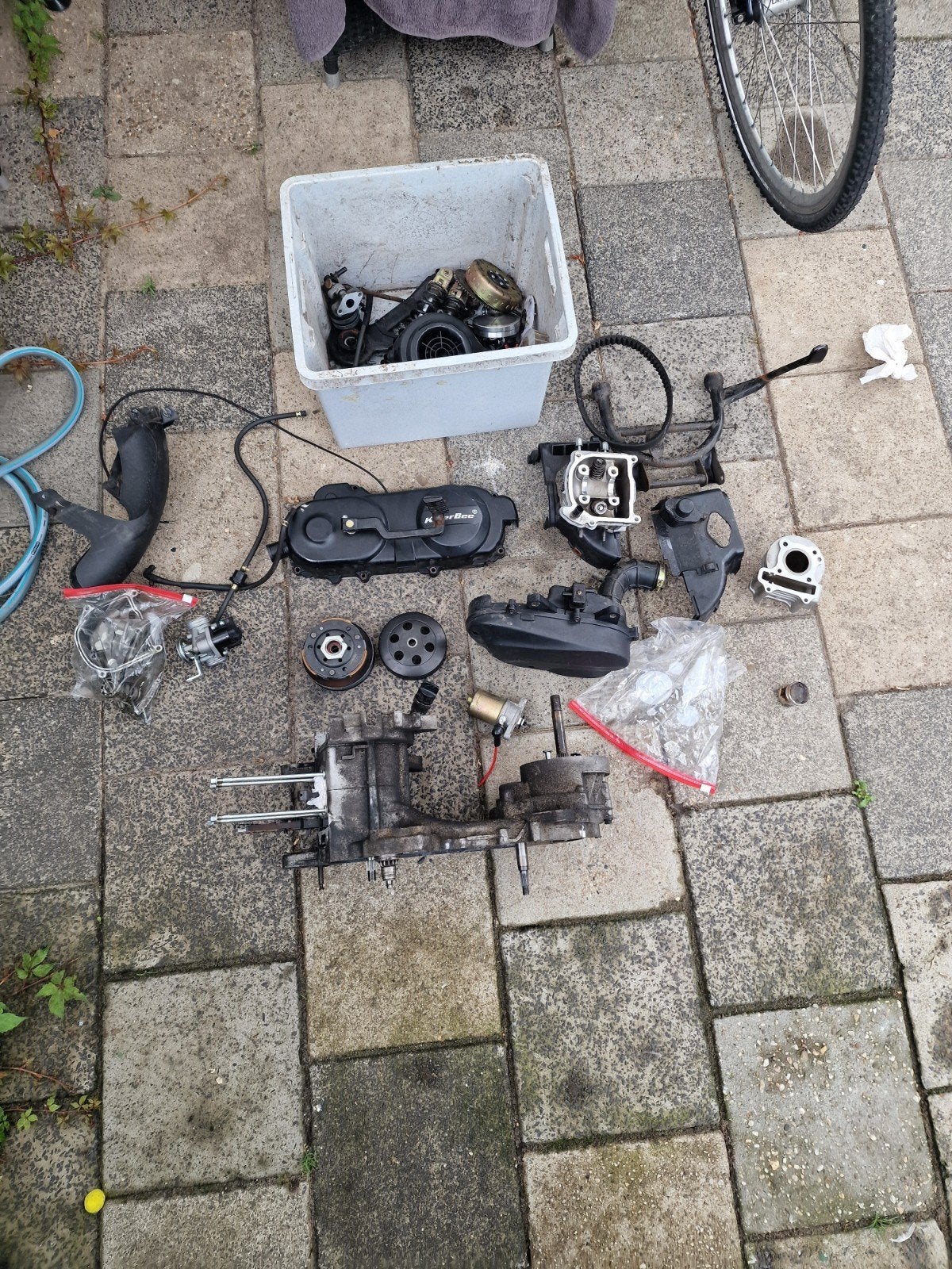 Compleet GY6 blok in onderdelen (Senzo, Lasouris, Riva etc.), Ophalen, Gebruikt, Blok, Killerbee