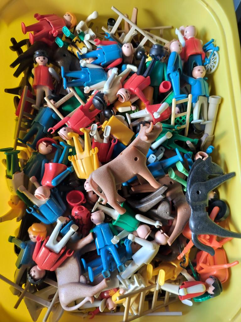 Vintage Playmobil partij - Poppetjes, dieren en accessoires, Ophalen of Verzenden, Gebruikt, Los playmobil