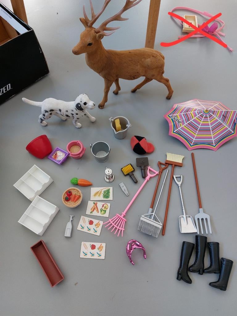 Barbie Dieren Bundel: Hond, Hert, Accessoires, Ophalen of Verzenden, Gebruikt, Meisje