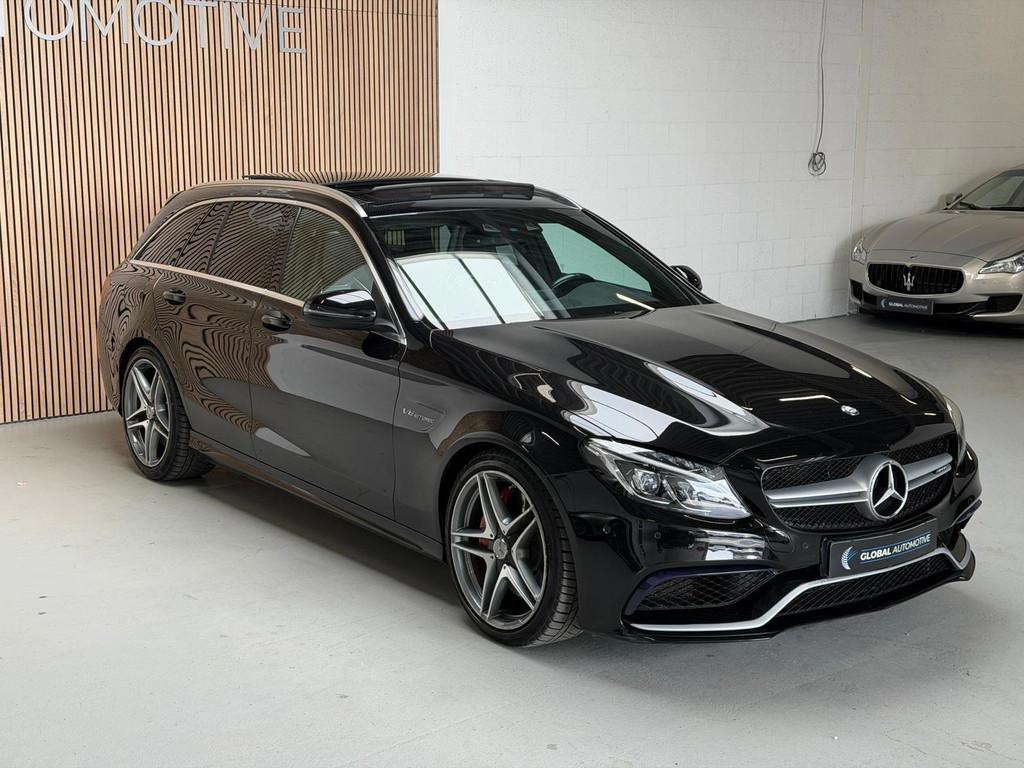 Mercedes-Benz C-klasse Estate AMG 63 - PANO - SCHAALSTOELEN, Automaat, Achterwielaandrijving, Gebruikt, Automatische klimaatregeling