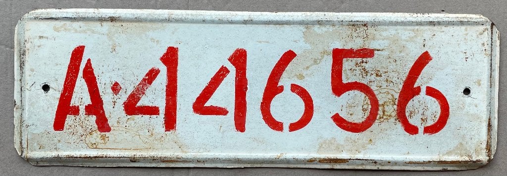 nummerplaat nummerplaten BULGARIJE ARMY leger, Ophalen of Verzenden, Gebruikt