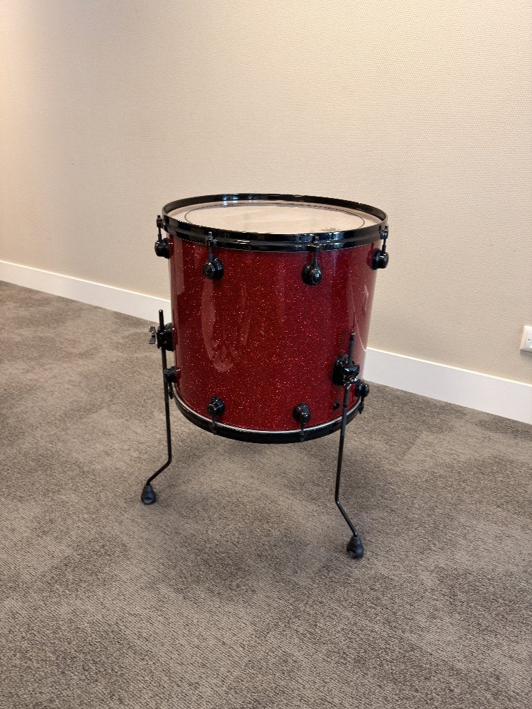 ADAMS 8000 - Custom 18 inch floortom - Red Sparkle, Ophalen, Gebruikt, Overige merken