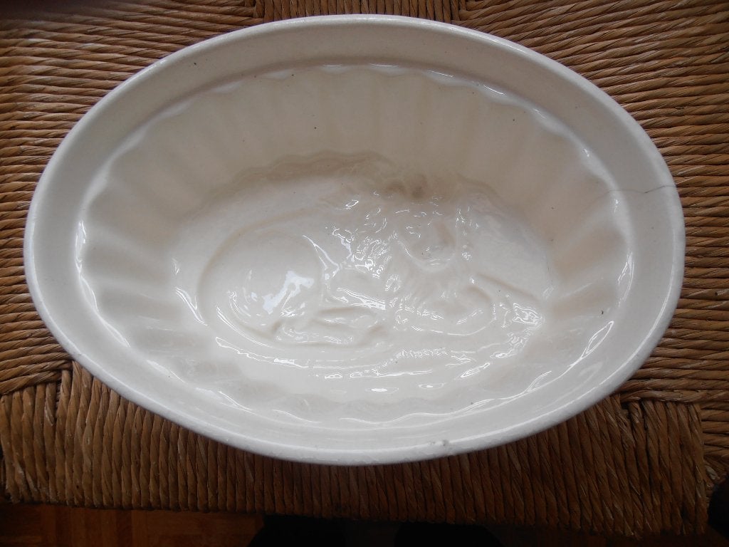 Antieke puddingvorm Leeuw, Ophalen of Verzenden