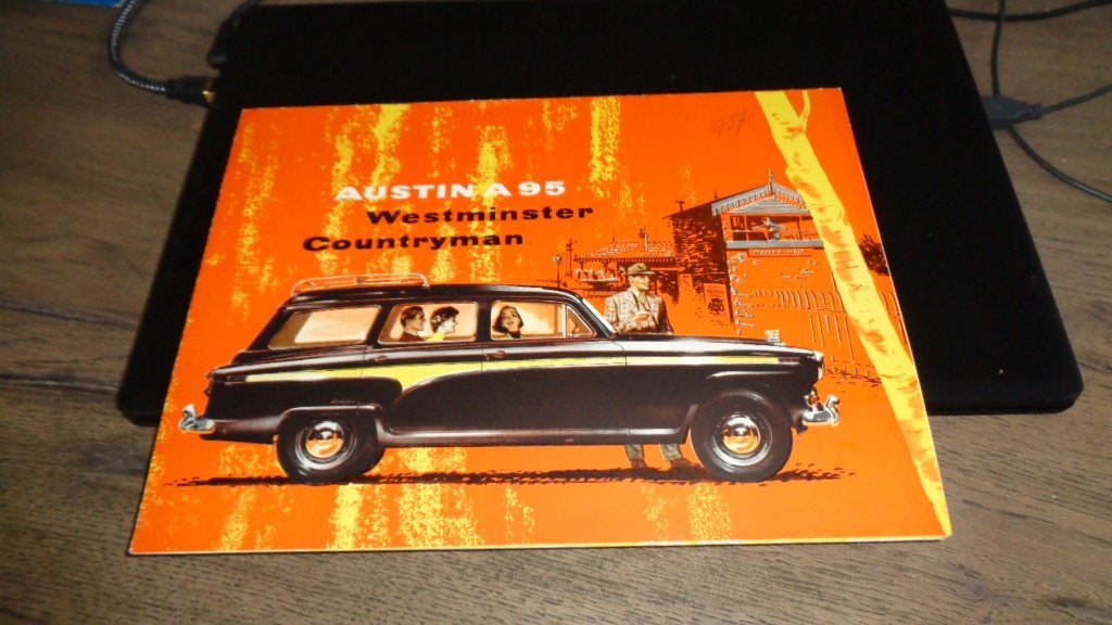 ZELDZAME Folder  AUSTIN  A95  WESTMINSTER COUNTRYMAN, Verzenden, Nieuw, Overige merken