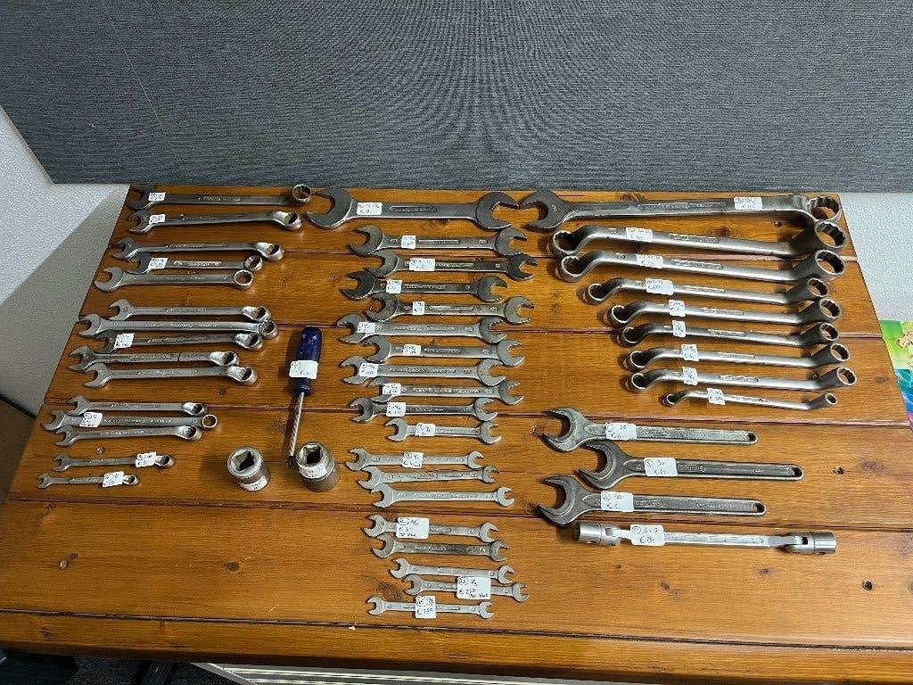 Partij Gedore gereedschap grote ring steek sleutels doppen, Ophalen of Verzenden, Gebruikt
