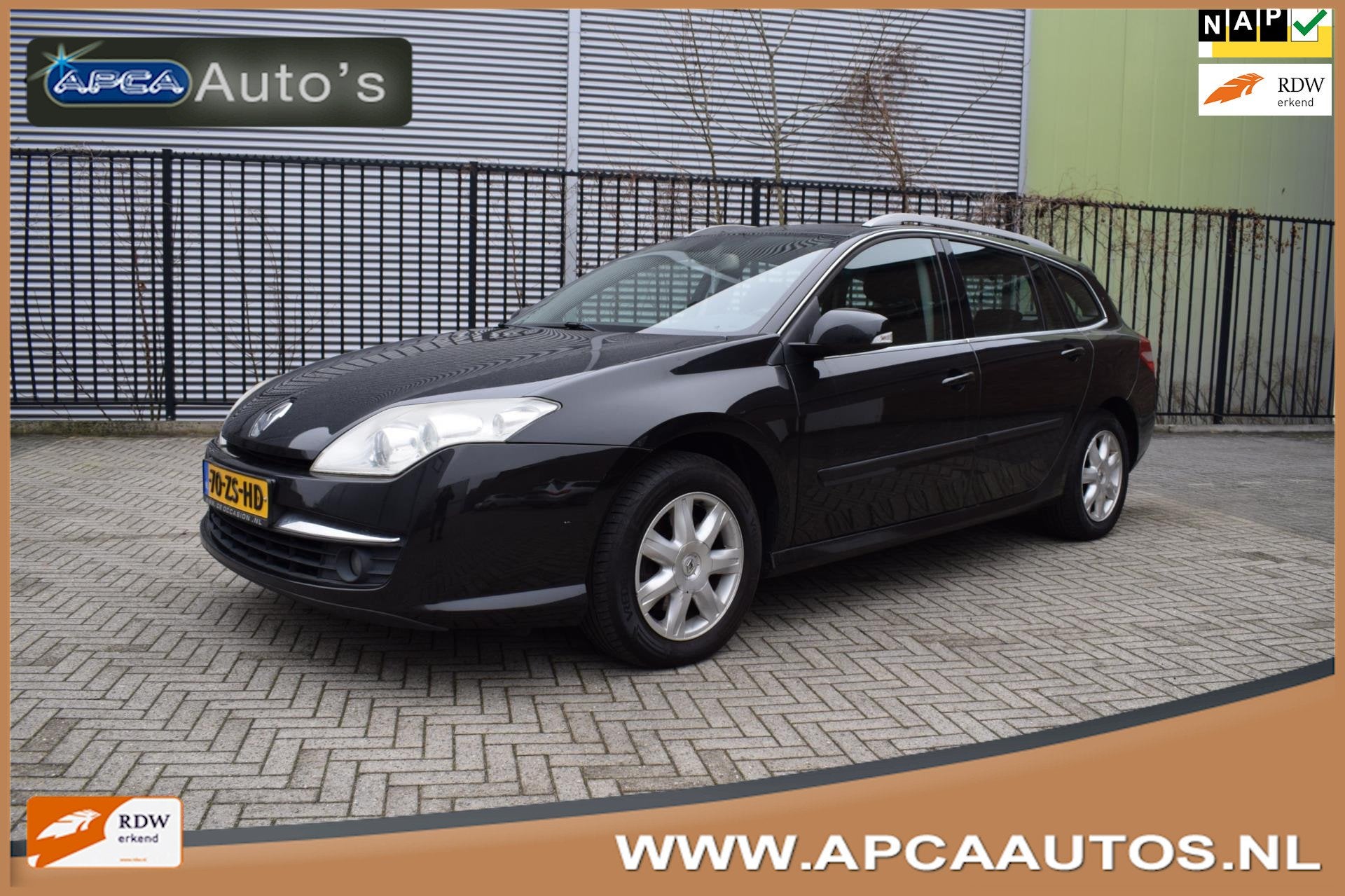 Renault Laguna Estate 2.0 16V Dynamque 3 mnd GARANTIE 2e Eig, Laguna, Gebruikt, 4 cilinders, Leder en Stof