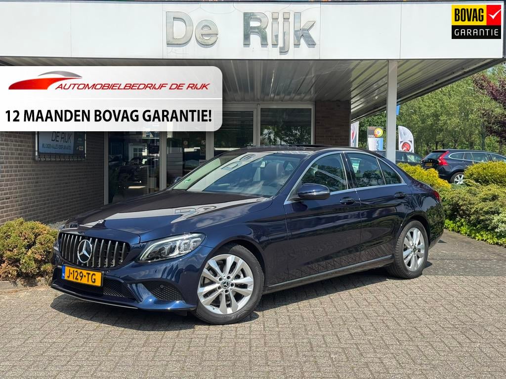 Mercedes-Benz C-klasse 180 Business Solution Plus Upgr. Ed., Blauw, Leder en Stof, 1595 cc, Sedan
