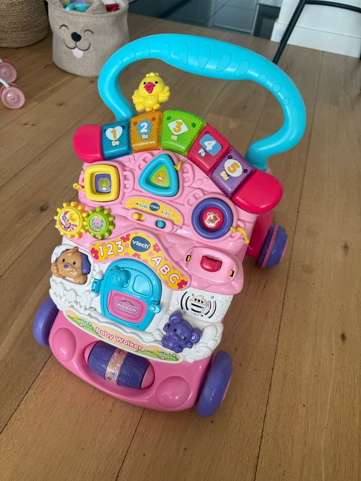 VTech Baby Walker - Roze loopwagen met geluid en licht, Ophalen, Gebruikt, Overige typen, Met licht