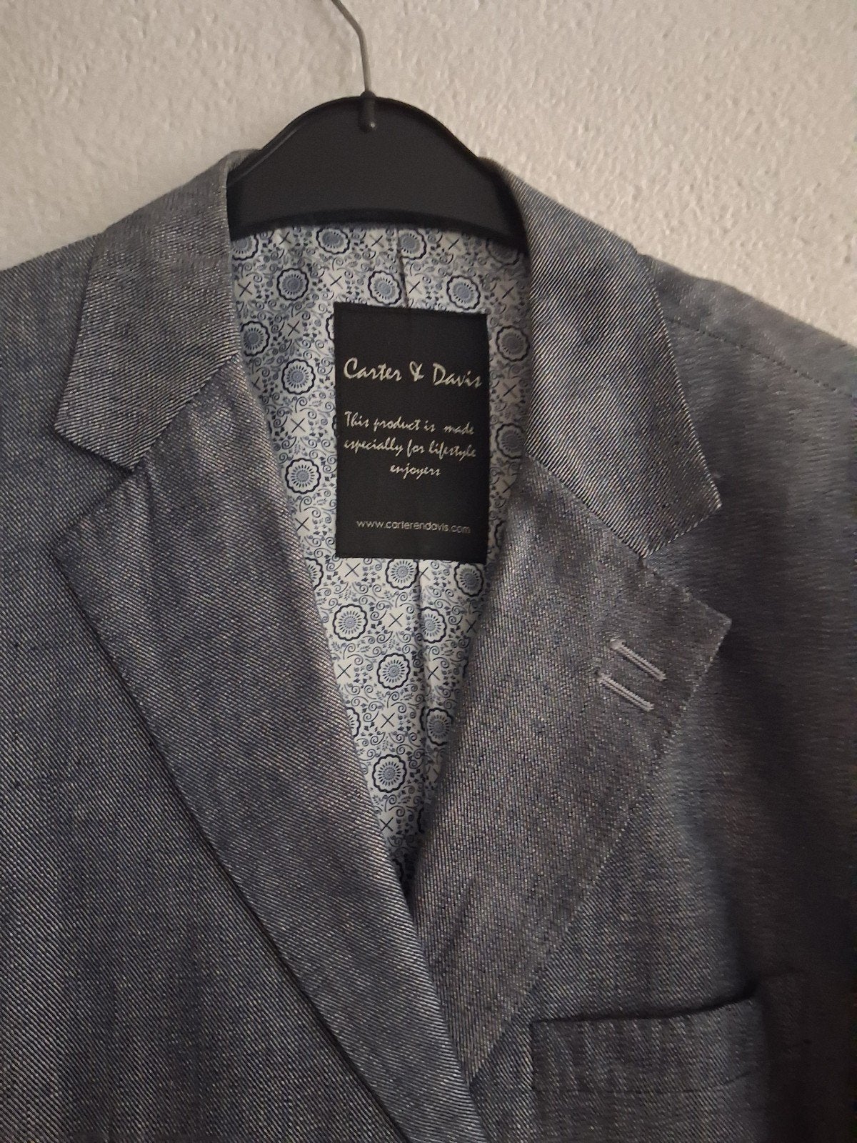 Carter & Davis Linnen Blazer - Maat 56/58 (XL), Maat 56/58 (XL), Ophalen of Verzenden, Zo goed als nieuw, Carter & Davis