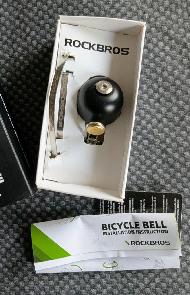 Rockbros fietsbel zwart, Ophalen of Verzenden, Nieuw