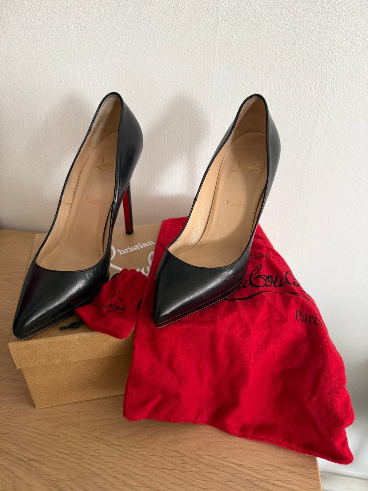 Christian Louboutin High Heels in Gr. 38, Verzenden, Zo goed als nieuw, Zwart