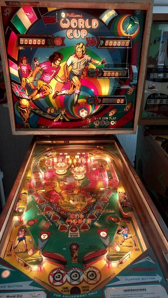 WORLD CUP 1978, Verzamelen, Automaten | Flipperkasten, Ophalen of Verzenden, Zo goed als nieuw, Flipperkast, Williams