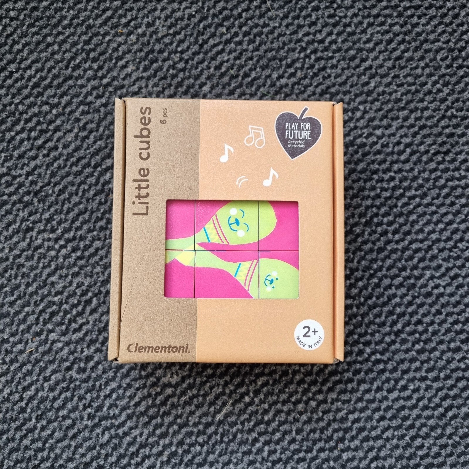 Clementoni Little Cubes blokken puzzel set met 6, Ophalen of Verzenden, Nieuw, Overige typen