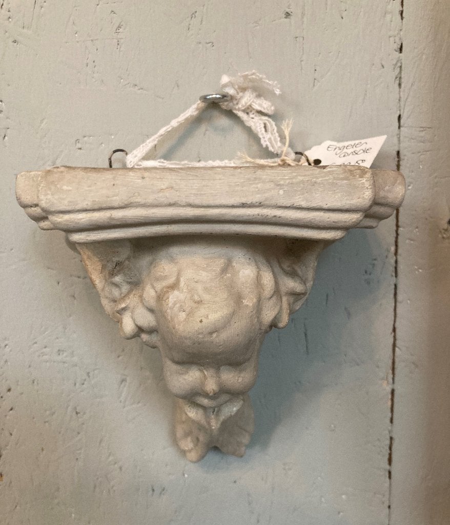 Brocante stenen console - wandconsole - engelen consol, Ophalen
