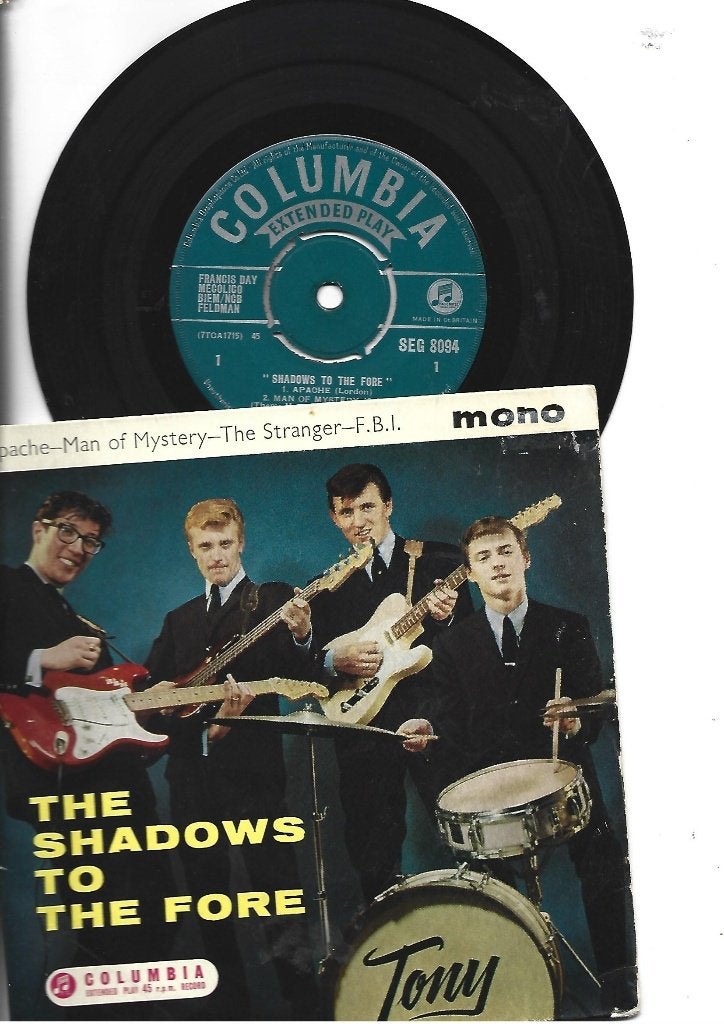 THE SHADOWS EP SINGLE 7" TO THE FORE 1961, 7 inch, Ophalen of Verzenden, Zo goed als nieuw, Pop
