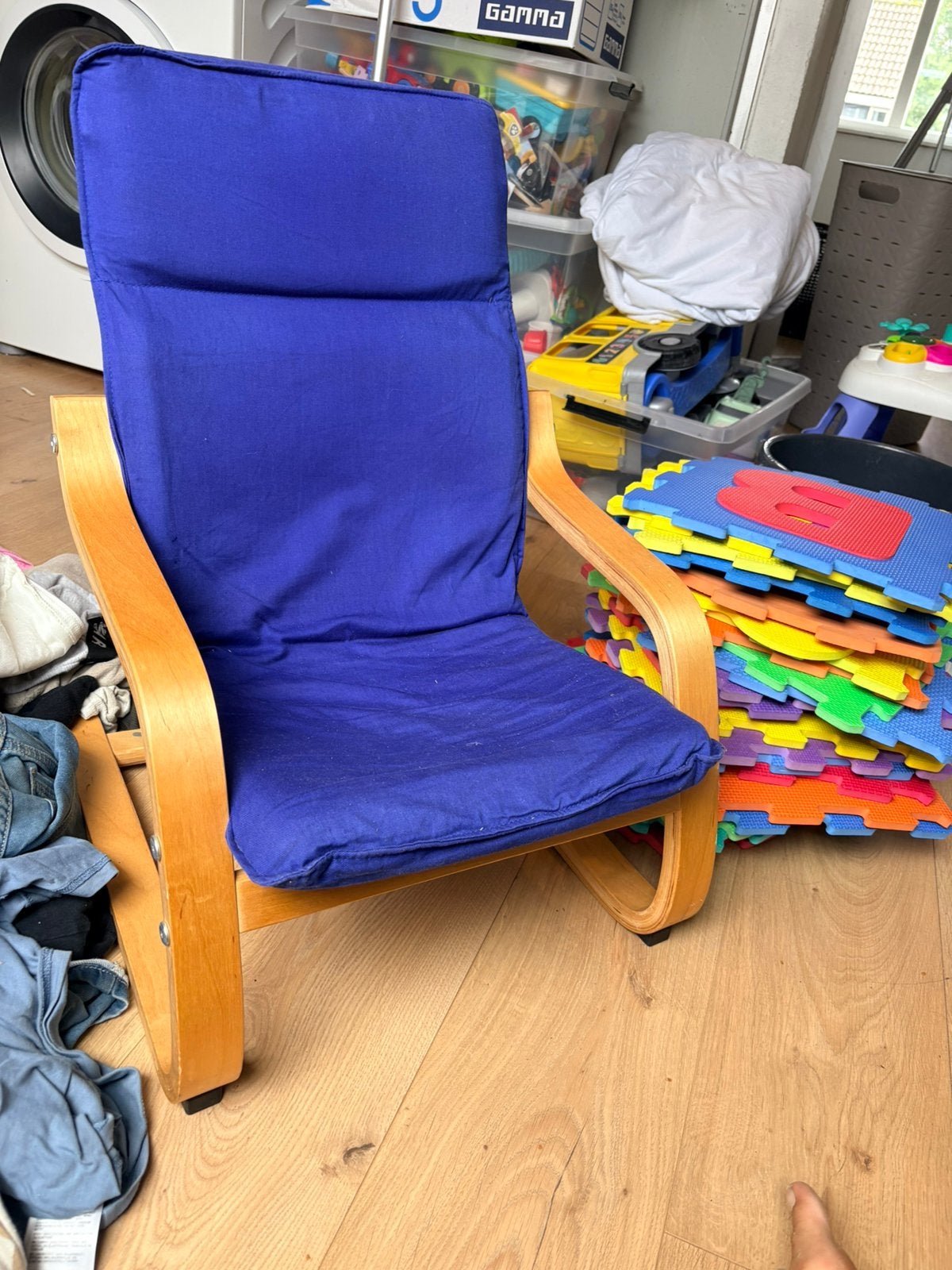 Poang kinder stoeltje, Ophalen, Zo goed als nieuw, Minder dan 75 cm, 50 tot 75 cm