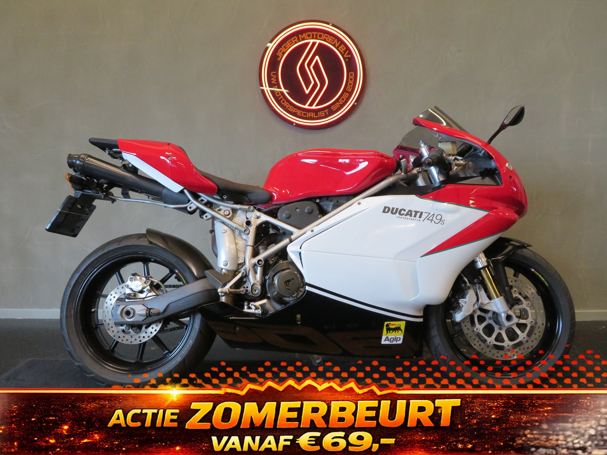 Ducati 749 S BIPOSTO EXHAUST TOP! (bj 2005), Motoren, Bedrijf, Sport