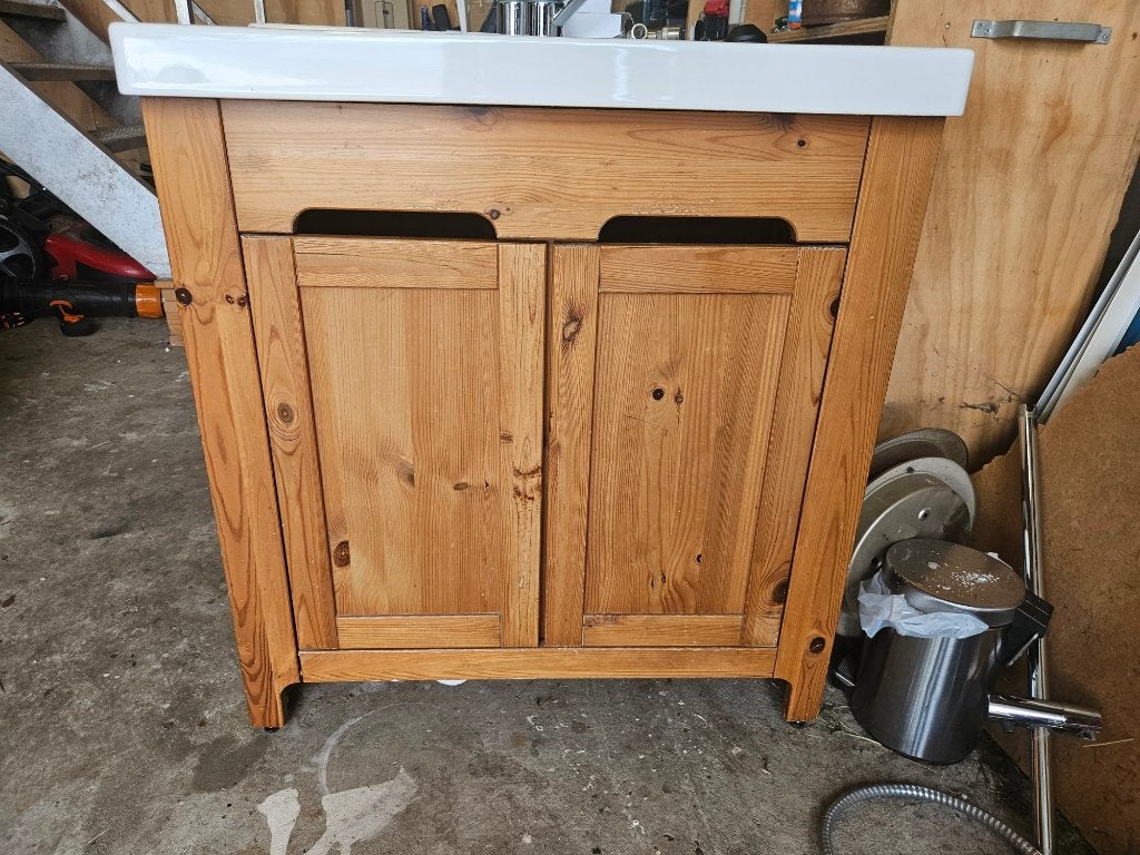 Wastafelmeubel + losse kast, Ophalen, Gebruikt, 50 tot 100 cm, Minder dan 100 cm