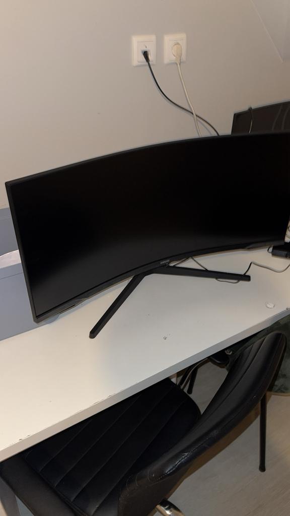 Samsung 240hz 4k curved scherm 34 inch, Ophalen of Verzenden, Zo goed als nieuw, Ultra HD (4K), Curved