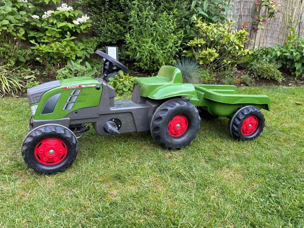 RollyToys RollyKid Fendt Traktor en aanhanger, Kinderen en Baby's, Speelgoed | Buiten | Voertuigen en Loopfietsen, Ophalen of Verzenden