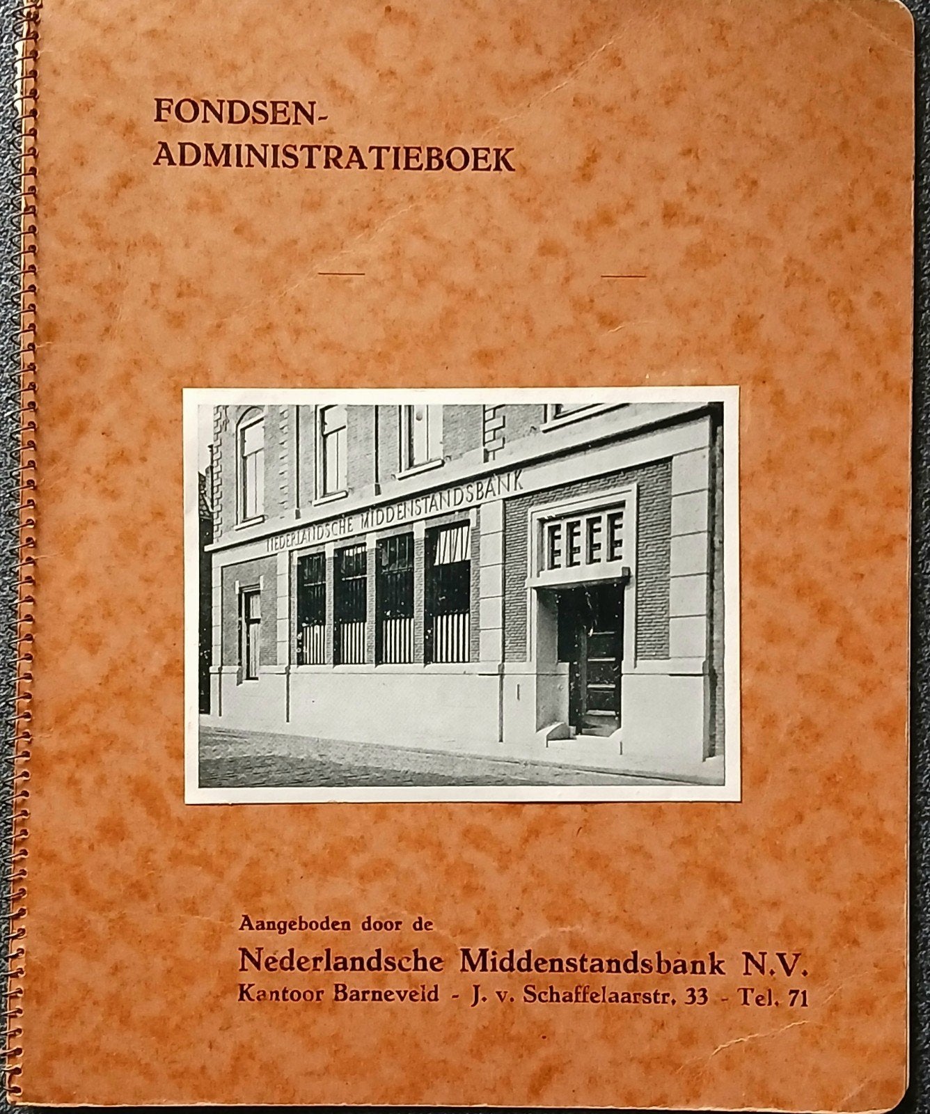 Fondsen Administratieboek Nederlandsche Middenstandsbank, Ophalen, Gelezen, Nederlandsche Middenstandsbank N.V., Catalogus