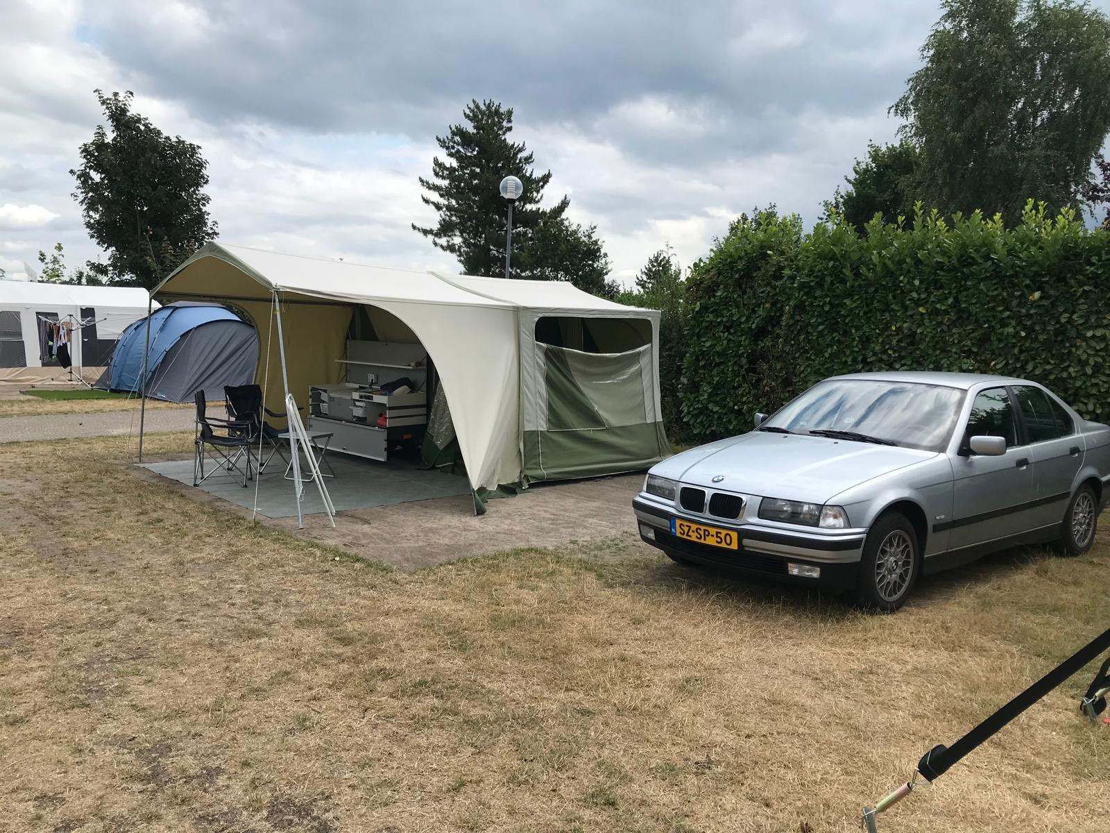 Combi-Camp Panda vouwwagen omgebouwd tot country, Caravans en Kamperen, Ophalen, Combi-Camp, Aanwezig, Groen