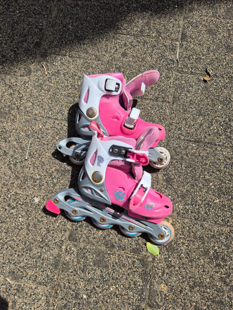Roze verstelbare inline skates voor kinderen - Cougar, Overige merken, Kinderen, Ophalen of Verzenden, Inline skates 4 wielen