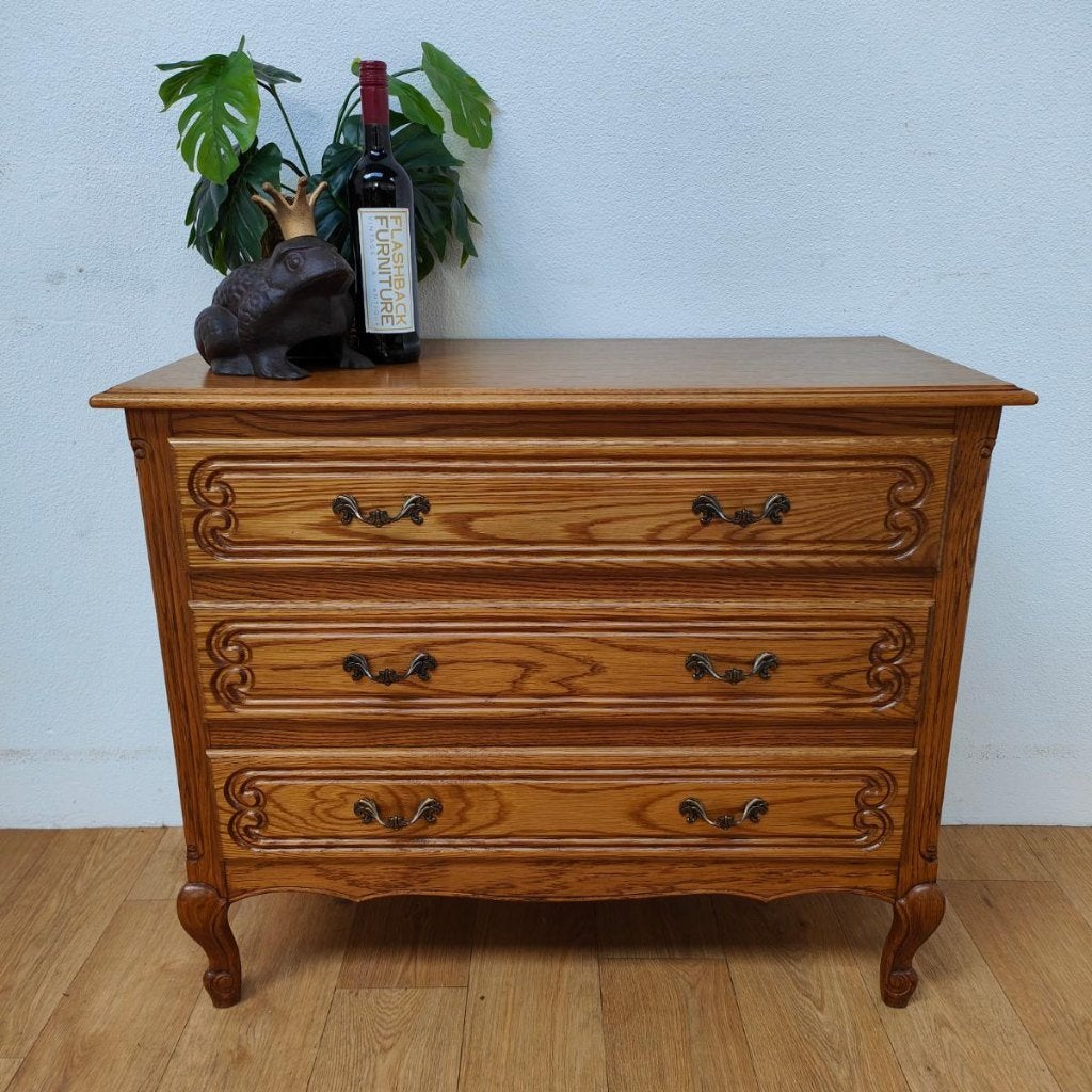 Vintage Queen Ann ladekast commode dressoir ladekastje 609, Huis en Inrichting, Valkenswaard, Gebruikt, Info@flashbackfurniture.nl