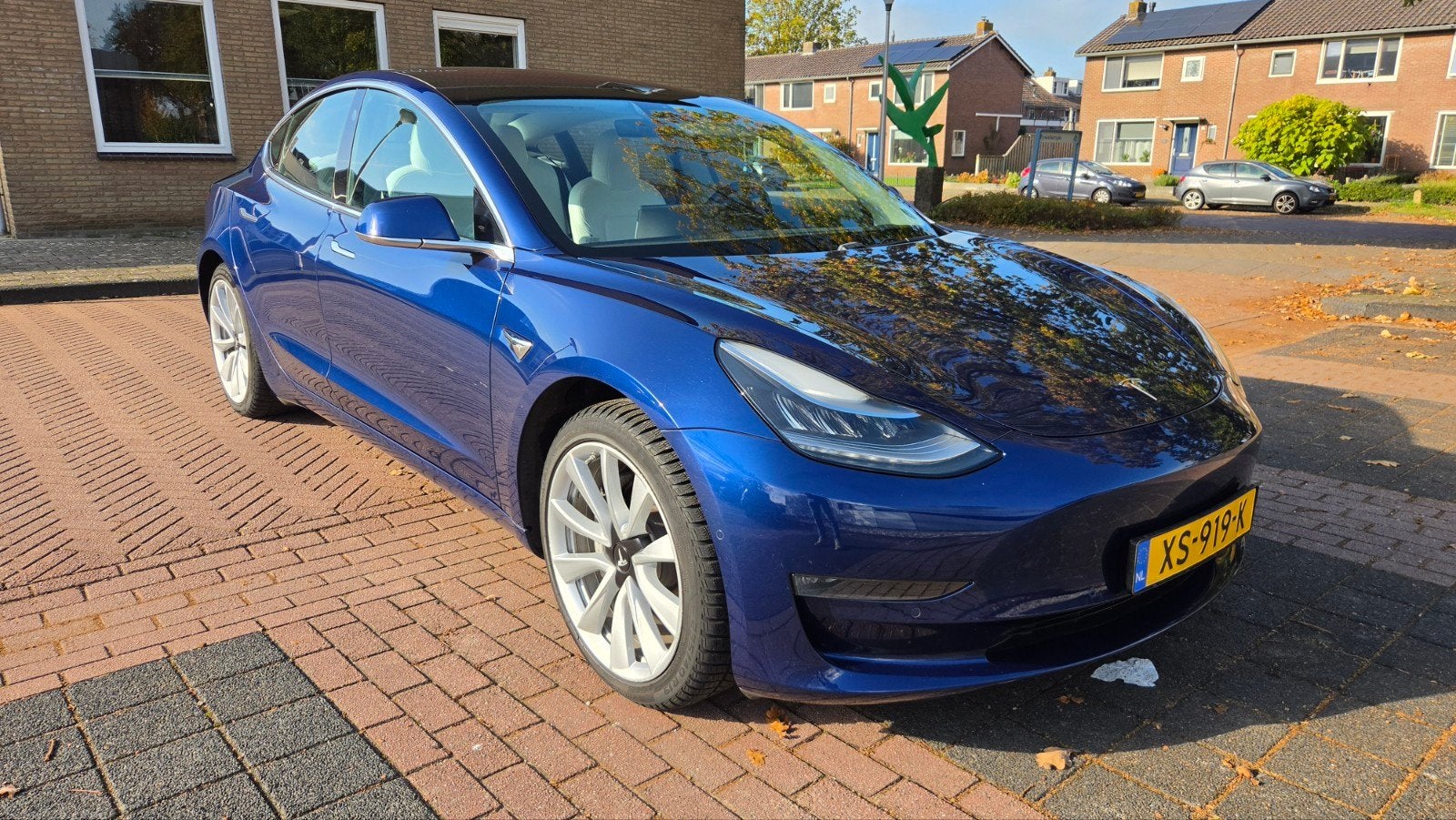 Tesla Model 3 long range AWD, Auto's, Automaat, 1831 kg, 258 pk, Blauw