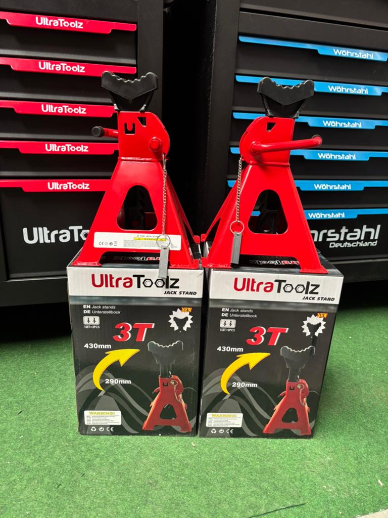 Nieuw UltraToolz Jack Stand 3T 3000kg assteunen steunbokken, Dr.Nolenslaan 157E 6136GM Sittard, Manueel, Garagekrik, Nieuw