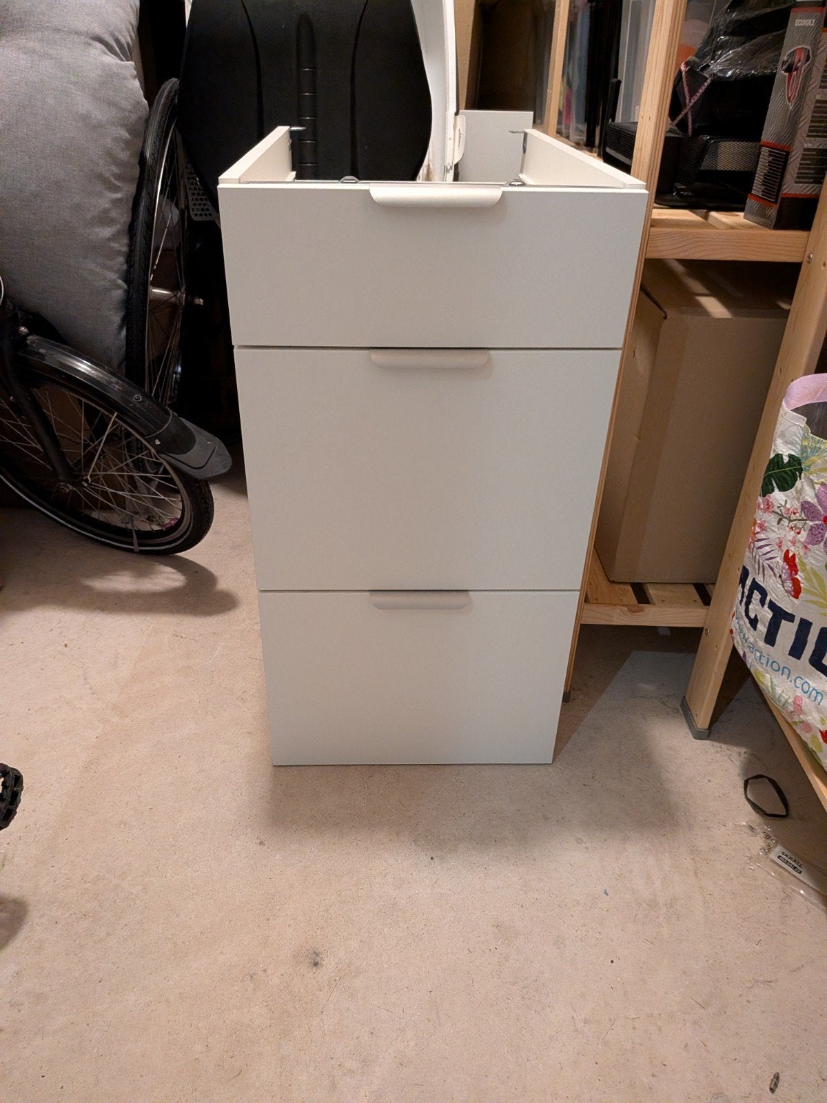ENHET onderkast met 3 lades, wit, 40x60x75 cm, Ophalen, Gebruikt