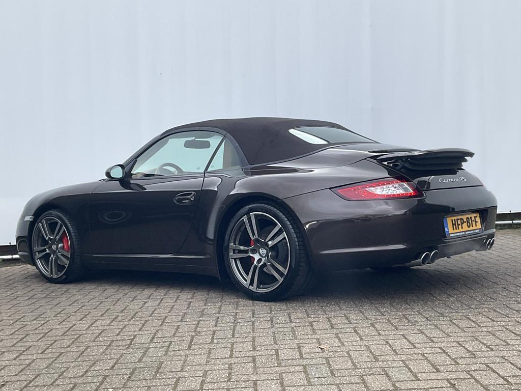 Porsche 911 Cabrio 3.8 355pk Carrera 4S H6 Cruise Carplay Vo, Gebruikt, 4 stoelen, Leder, Handgeschakeld