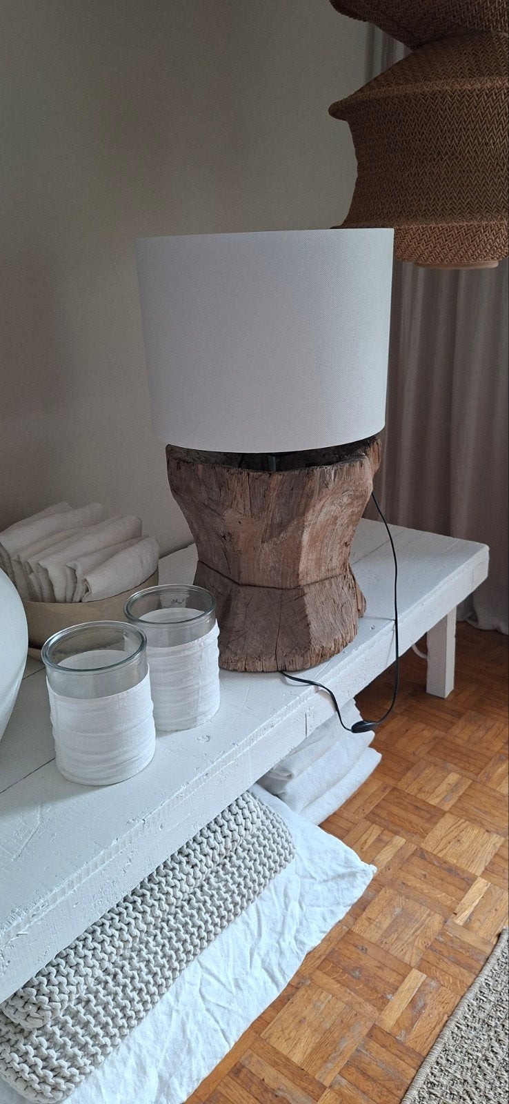 Oude vijzel lamp, Antiek en Kunst, Curiosa en Brocante, Ophalen