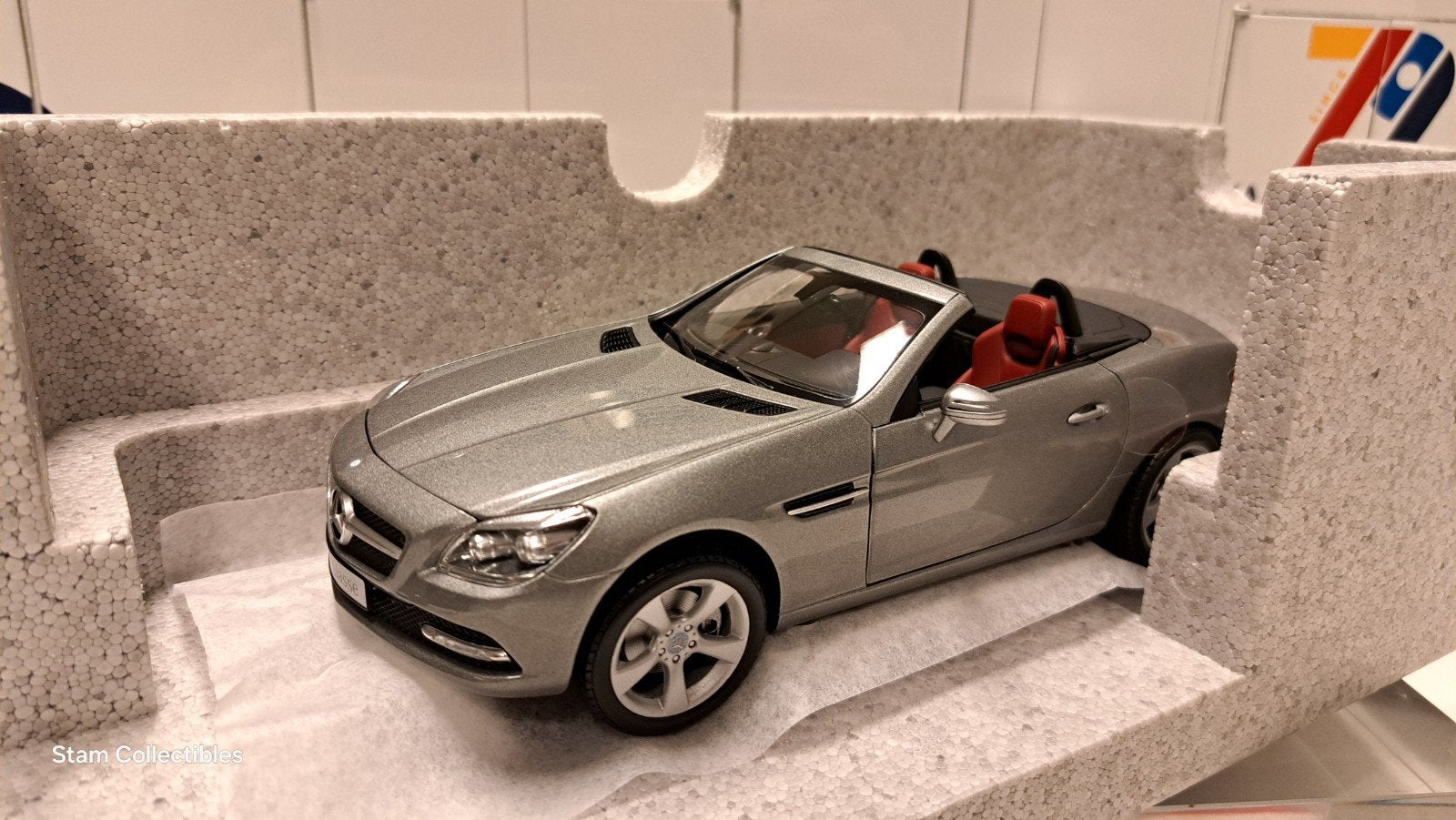 Minichamps Mercedes-Benz R172 SLK Roadster Palladium Silver, Auto, Nieuw, Ophalen of Verzenden, MiniChamps