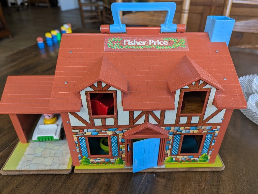 Vintage Fisher-Price Poppenhuis - Little People, Ophalen of Verzenden, Gebruikt, Speelset