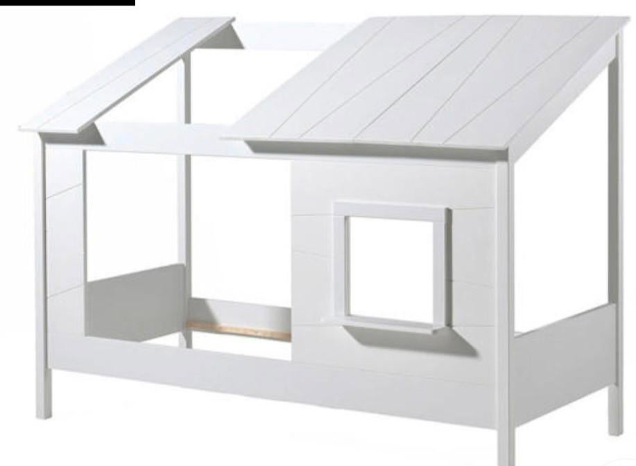 Vipack Huisbed Kinderbed 90x200 cm - Wit, Kinderen en Baby's, Kinderkamer | Bedden, Ophalen, Zo goed als nieuw, 180 cm of meer