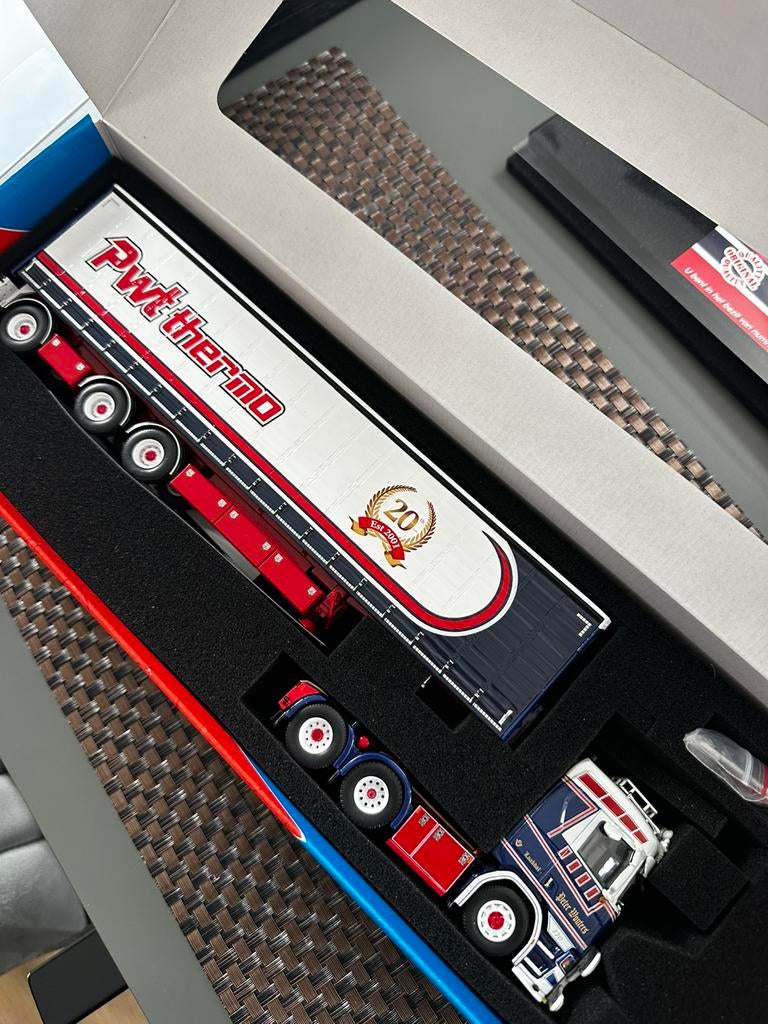 Peter Wouters Tekno Scania, Hobby en Vrije tijd, Modelauto's | 1:50, Ophalen, Zo goed als nieuw, Bus of Vrachtwagen, Tekno