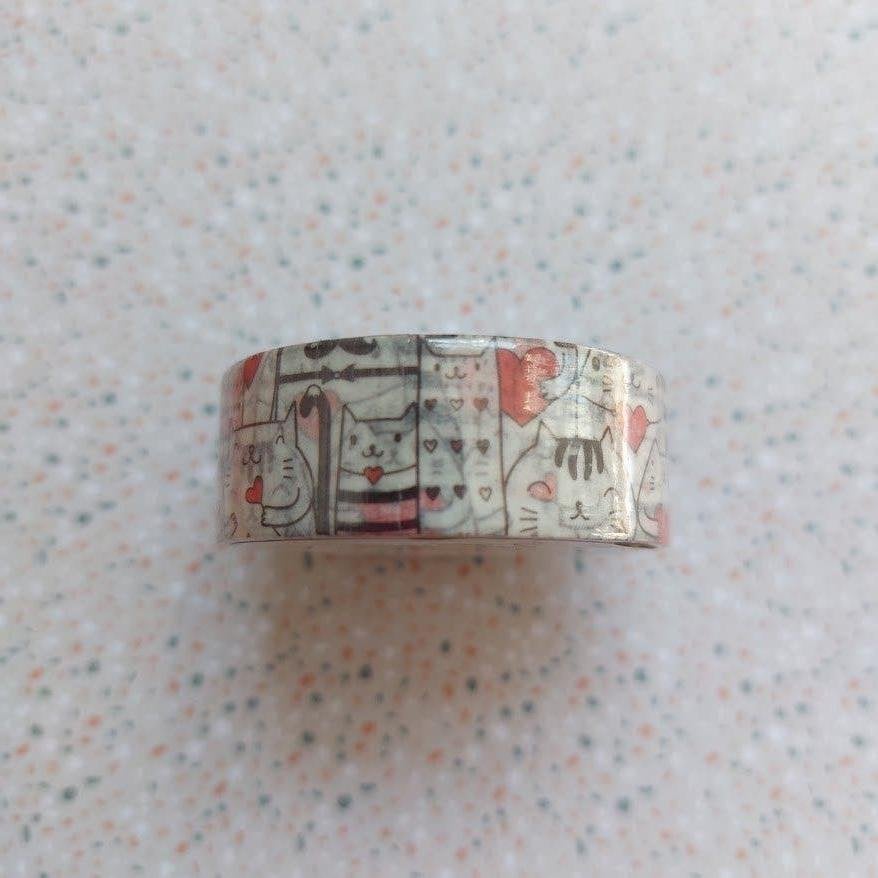 1 rol Washi tape - katten cute kawaii, Ophalen of Verzenden, Nieuw, Versiering of Embellishment, Overige merken