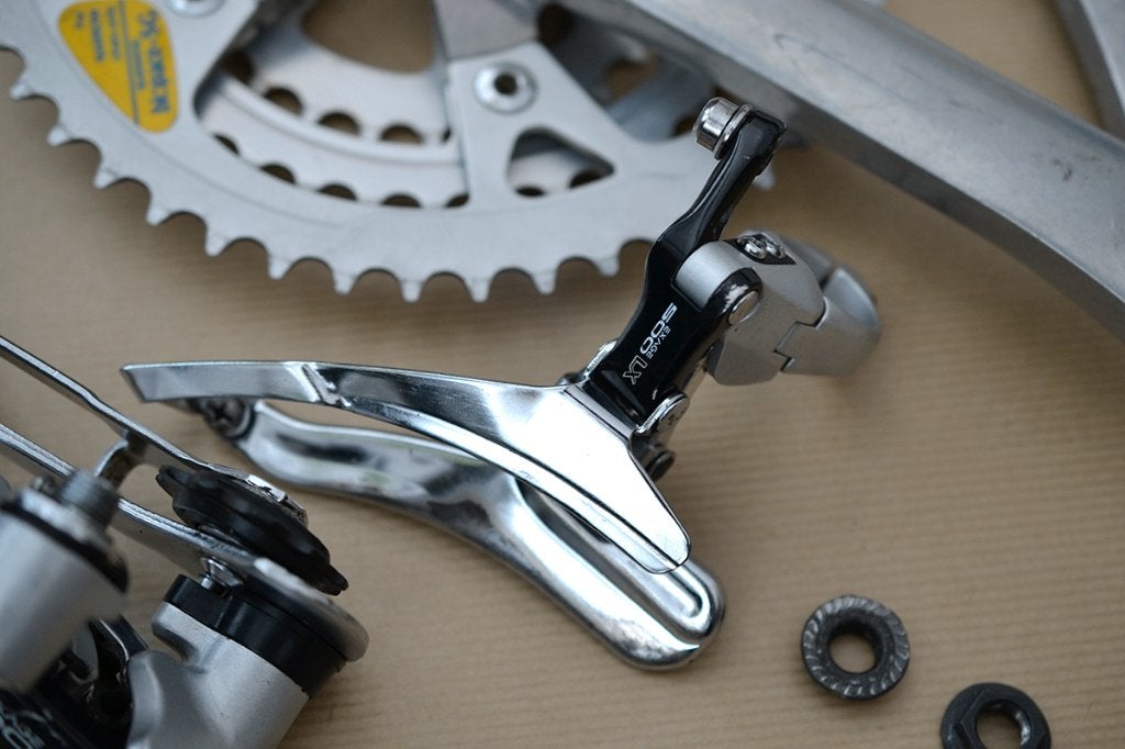 Shimano Exage 500 LX crank derailleurs mtb mountainbike, Ophalen, Gebruikt, Derailleur of Ketting, Mountainbike
