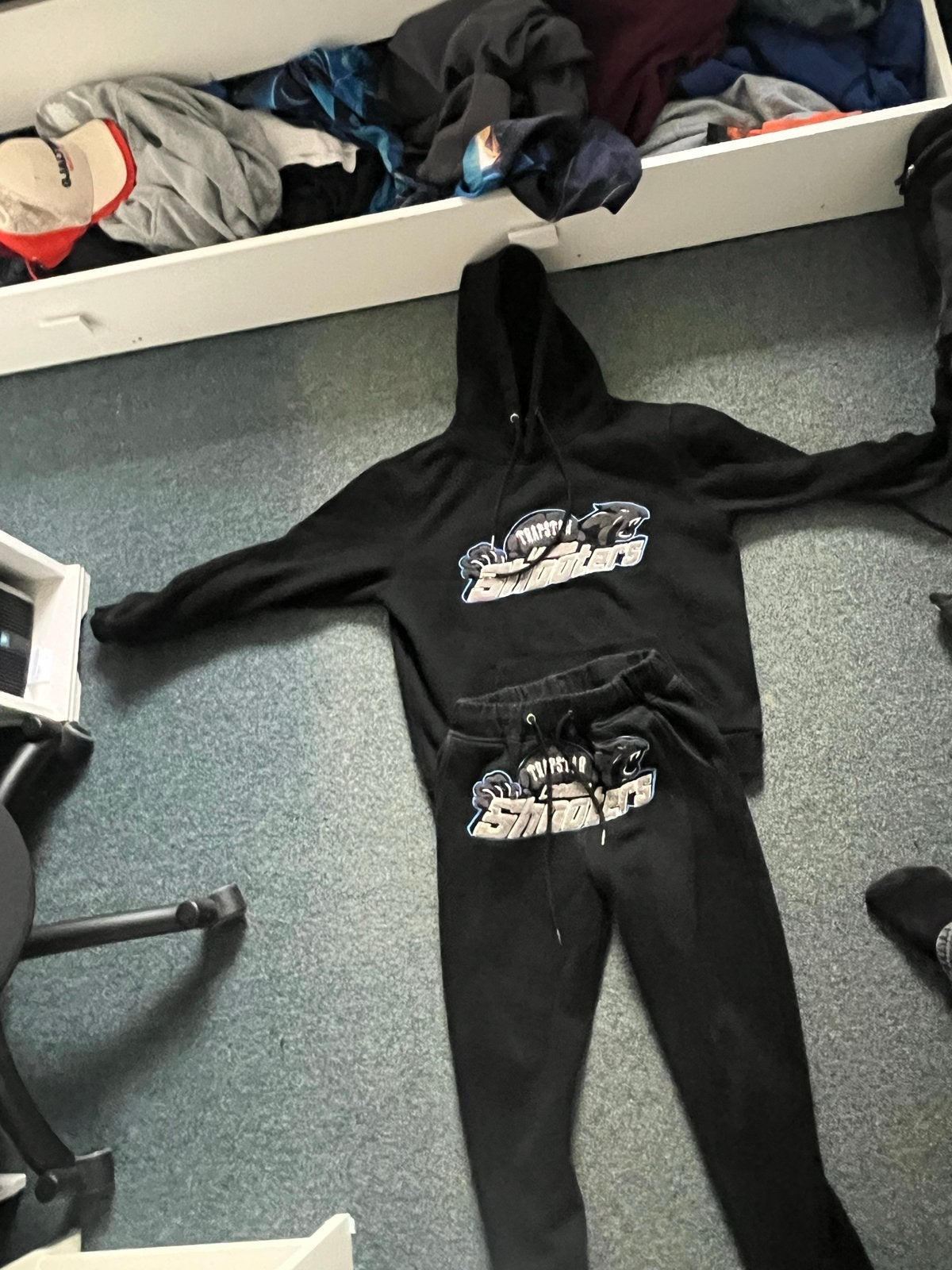 Trapstar Shooters Trainingspak Zwart Maat S, Kleding | Heren, Ophalen of Verzenden, Zo goed als nieuw, Maat 46 (S) of kleiner