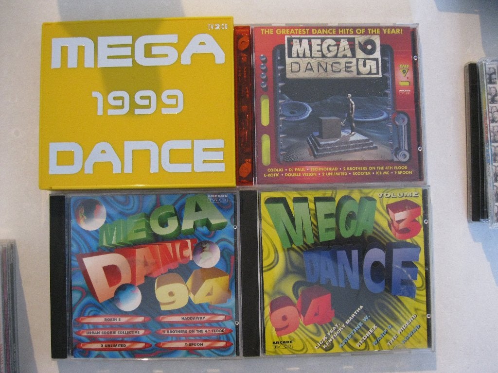 Mega Dance 90s CD collectie – 4x Vintage Retro Eurodance, Ophalen of Verzenden, Gebruikt, Dance Populair