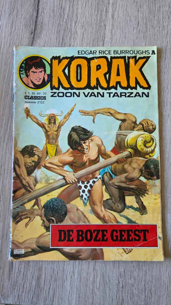 Korak Zoon van Tarzan - De Boze Geest - Nummer 2122, Boeken, Stripboeken, Eén stripboek, Ophalen of Verzenden, Gelezen, Edgar Rice Burroughs