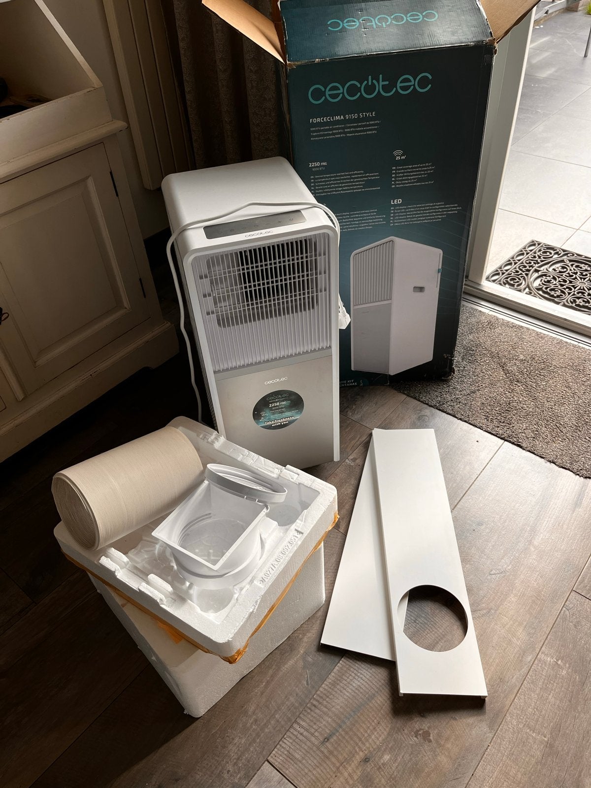 Cecotec ForceClima 9150 Style Mobiele Airco, Ophalen, Minder dan 60 m³, 3 snelheden of meer, Zo goed als nieuw