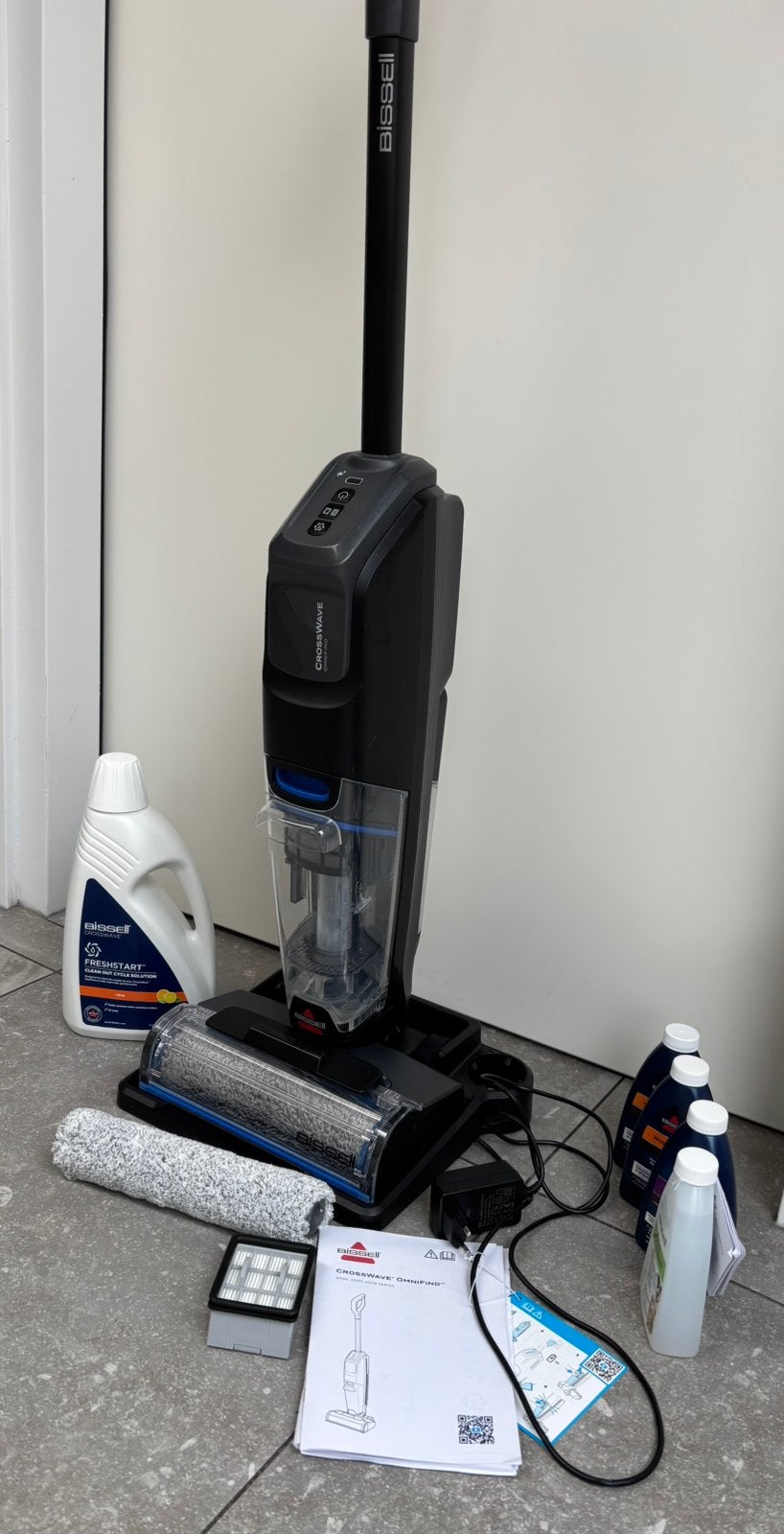 Bissell CrossWave OmniFind Pro 2-in-1 Stofzuiger & Dweil, Overige merken, Draadloos, Zo goed als nieuw, Ophalen