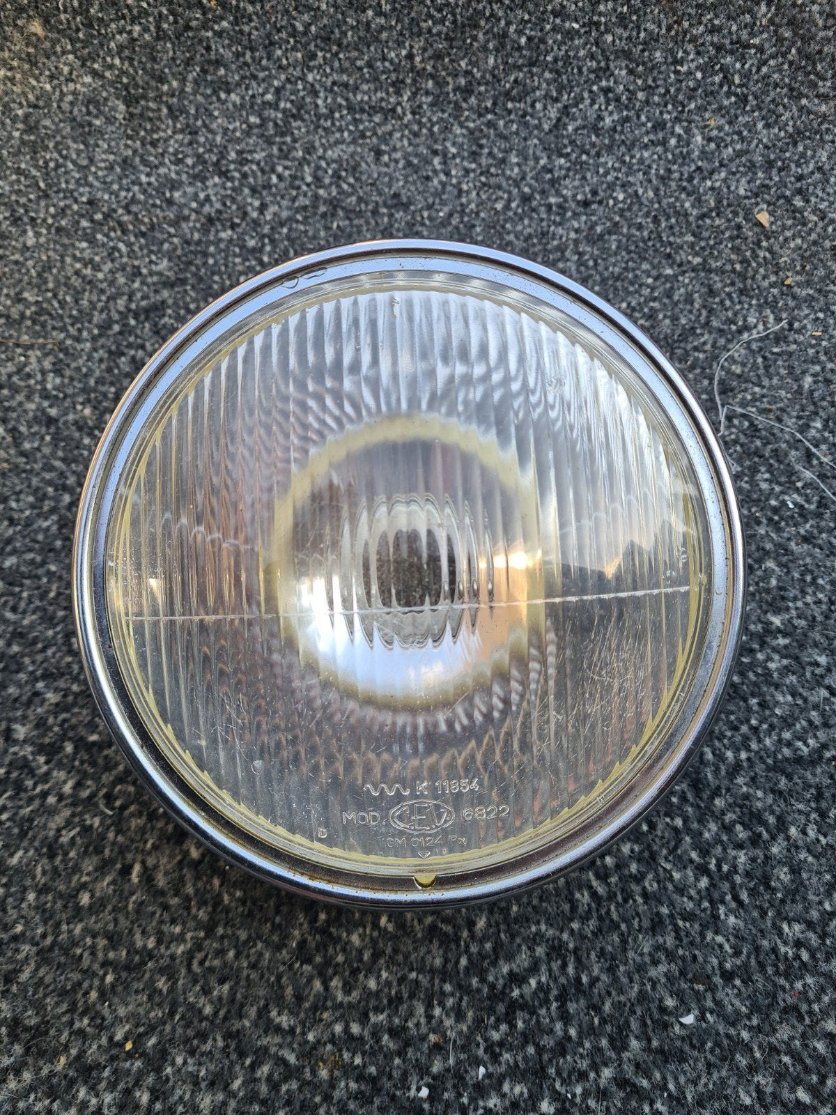 zundapp 517 koplamp origineel chroomrand prima, Ophalen of Verzenden, Gebruikt, Koplamp