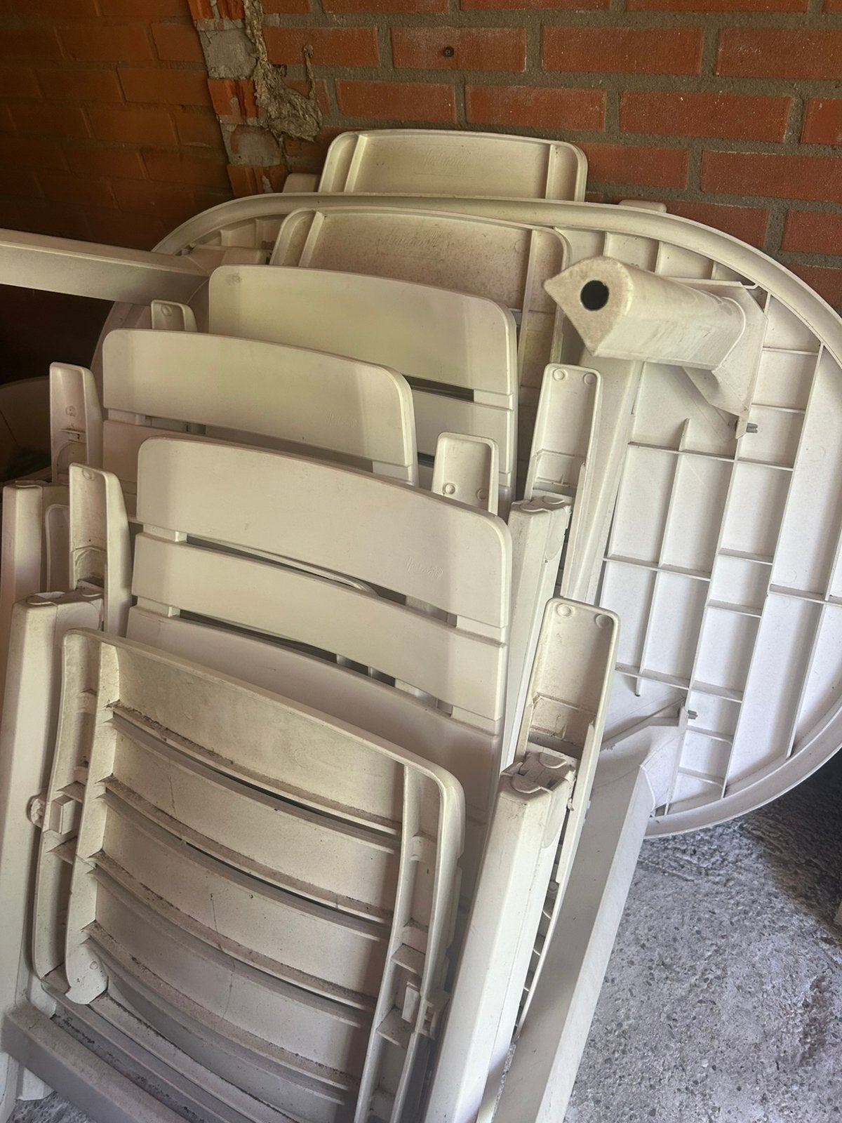 Hartman tuinset, Tuin en Terras, Tuinstoelen, Ophalen, Zo goed als nieuw, Kunststof