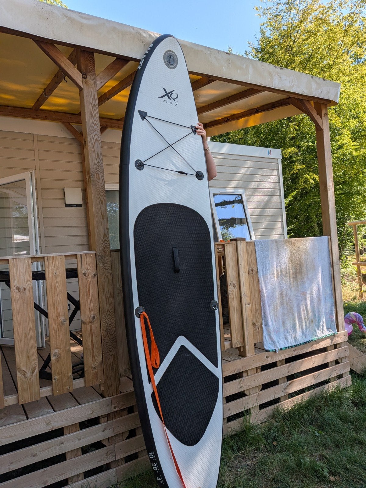 XQ Max Shark SUP board met peddel, pomp en tas - 305x71x10cm, Ophalen, Zo goed als nieuw, SUP-boards
