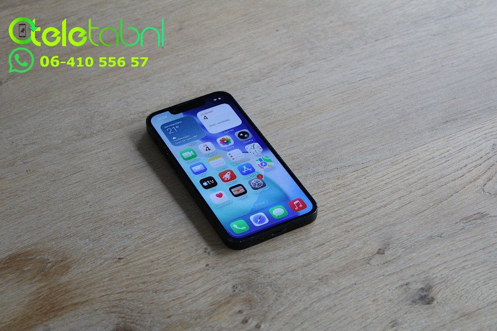 Apple iPhone 13 Mini - 128GB - Zwart met garantie, Telecommunicatie, Mobiele telefoons | Apple iPhone, Apple, Zwart, Refurbished